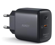 Aukey Ładowarka GaN 45W USB-C PD - 1220059 - zdjęcie 1